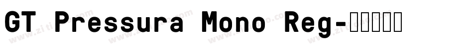 GT Pressura Mono Reg字体转换